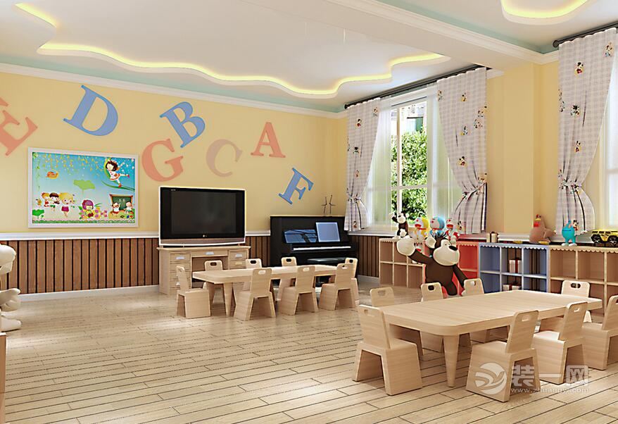 成都装修幼儿园早教中心设计效果图 萌性十足又安全